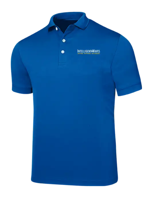 Callaway Ottoman Royal Blue Polo w/Intelligent Waves Logo, US Flag Logo
