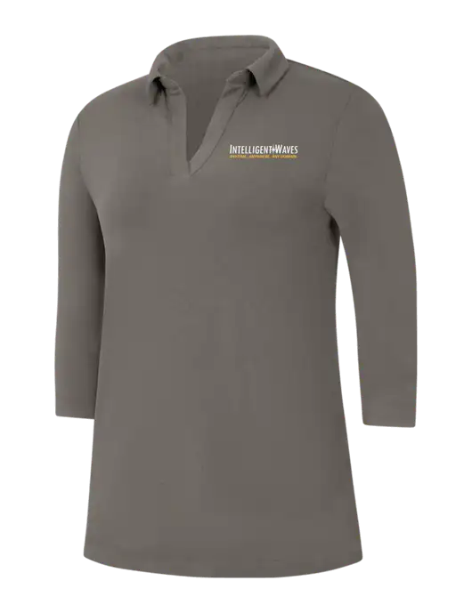 Womens Dark Grey Luxe Knit Tunic w/Intelligent Waves Logo