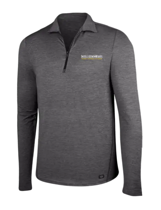 OGIO Gear Grey Heather Endurance Force 1/4 Zip w/Intelligent Waves Logo