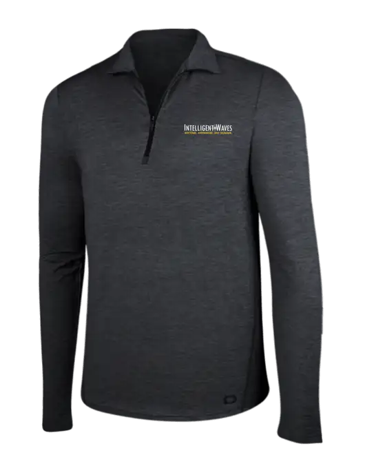 OGIO Blacktop Heather Endurance Force 1/4 Zip w/Intelligent Waves Logo
