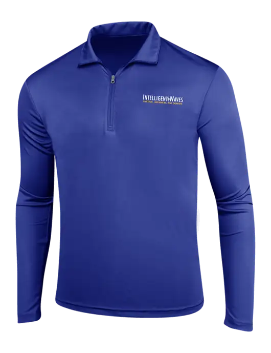 Dark Royal PosiCharge Competitor 1/4 Zip Pullover w/Intelligent Waves Logo