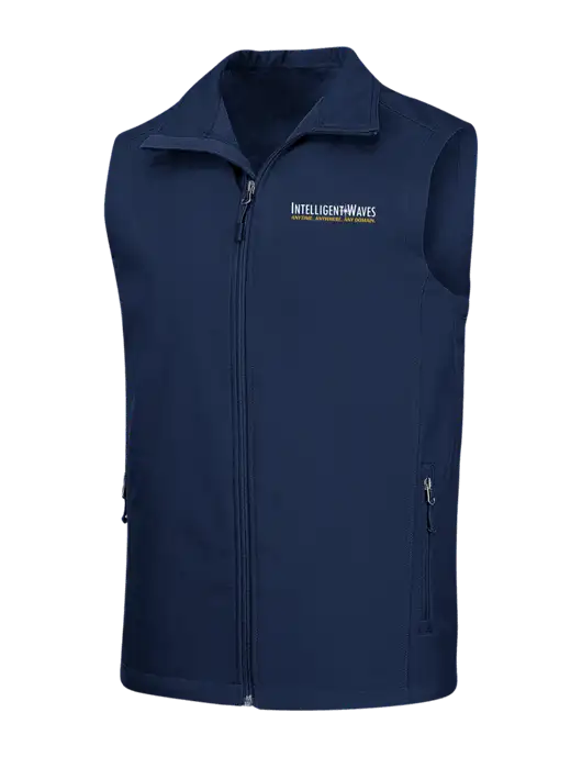 Navy Core Soft Shell Vest w/Intelligent Waves Logo