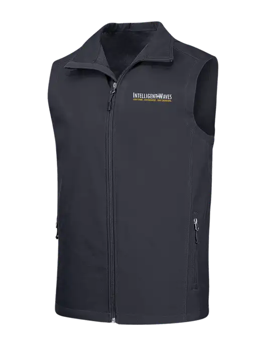 Dark Grey Core Soft Shell Vest w/Intelligent Waves Logo
