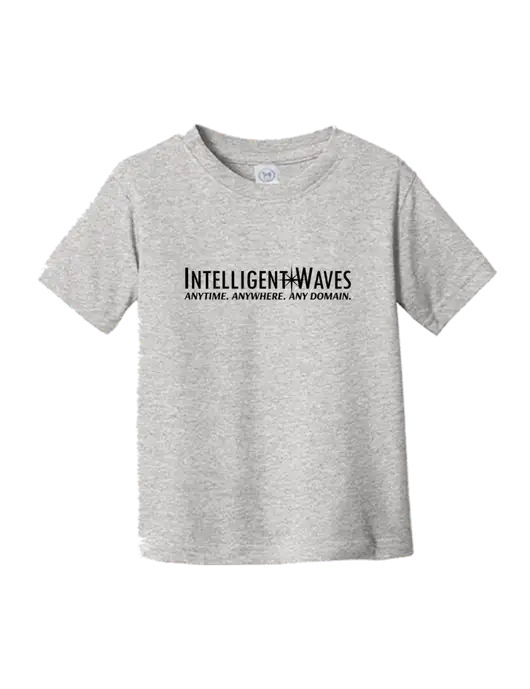 Rabbit Skins Light Grey Heather Toddler Fine Jersey Tee w/Intelligent Waves Logo