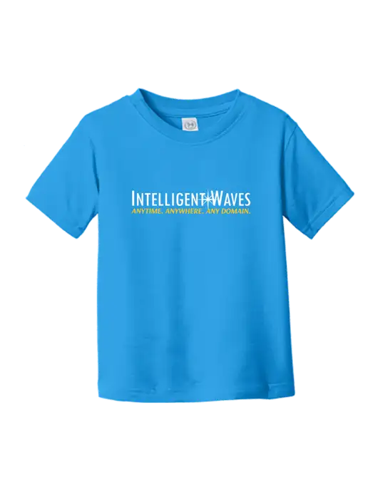 Rabbit Skins Cobalt Toddler Fine Jersey Tee w/Intelligent Waves Logo