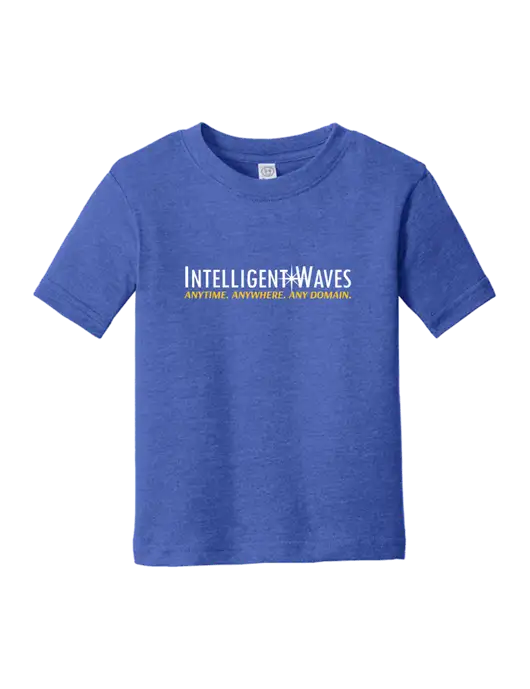 Rabbit Skins Vintage Royal Toddler Fine Jersey Tee w/Intelligent Waves Logo