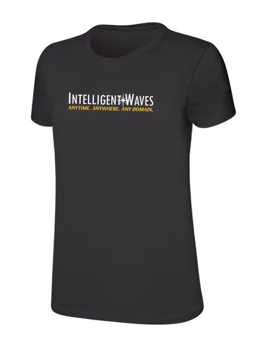 Womens Ring Spun Charcoal 4.5 oz T-Shirt w/Intelligent Waves Logo