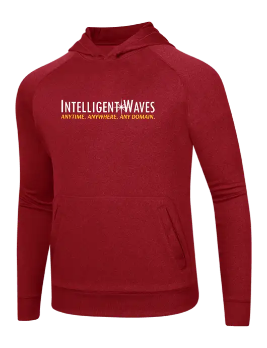 Tech True Red Fleece Hooded Sweatshirt w/Intelligent Waves Logo