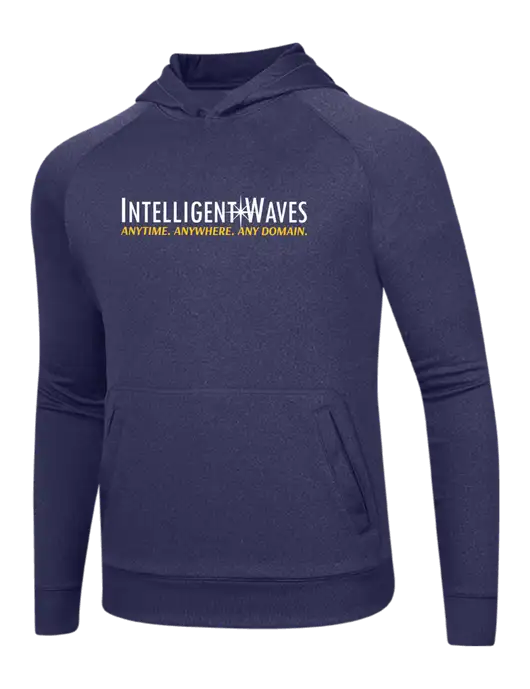 Tech True Navy Fleece Hooded Sweatshirt w/Intelligent Waves Logo