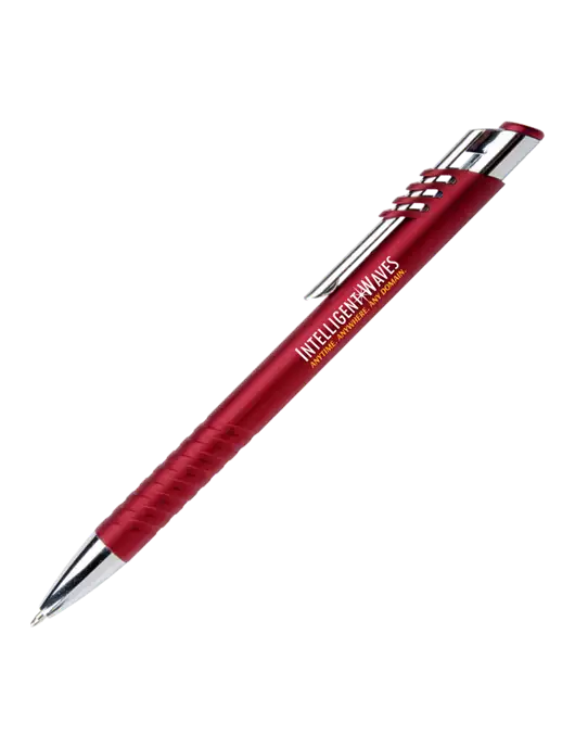 Schirhart Red Pen - Black Ink w/Intelligent Waves Logo