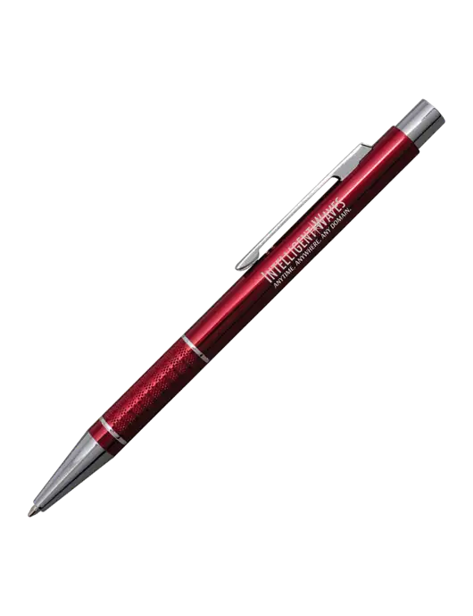St George Red Pen - Blue Ink w/Intelligent Waves Logo