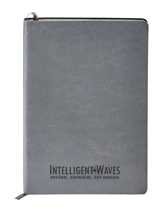 Fabrizio Grey Soft Cover 5.75 x 8.125 Journal w/Intelligent Waves Logo