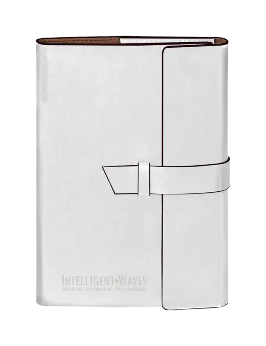 Fabrizio White 6.875 x 9.56 Portfolio w/Intelligent Waves Logo