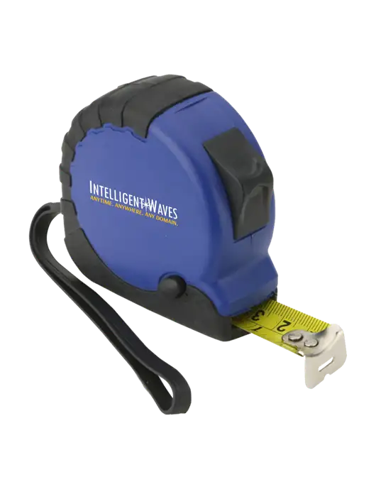 Blue Tape Measure, 16' w/Intelligent Waves Logo