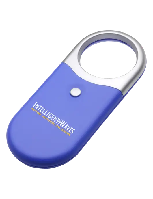 Compact Blue Magnifier Light w/Intelligent Waves Logo