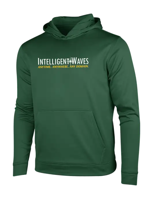Forest Green Sport-Wick Fleece Hooded Pullover w/Intelligent Waves Logo