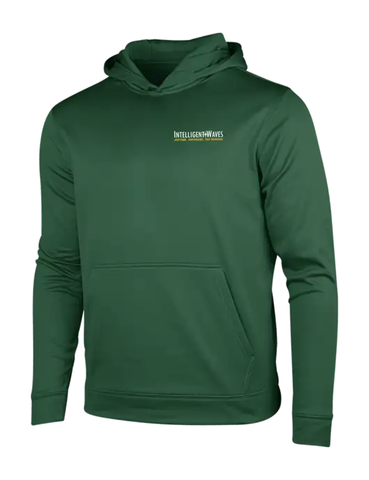 Forest Green Sport-Wick Fleece Hooded Pullover w/Intelligent Waves Logo