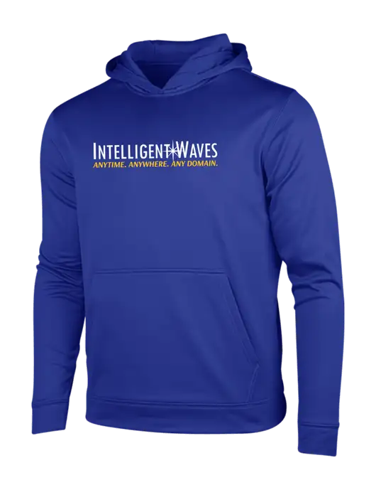 True Royal Sport-Wick Fleece Hooded Pullover w/Intelligent Waves Logo