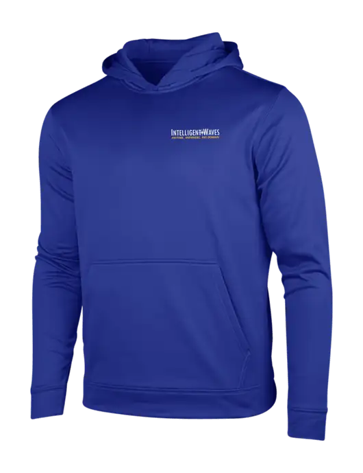 True Royal Sport-Wick Fleece Hooded Pullover w/Intelligent Waves Logo