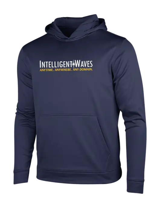 Navy Sport-Wick Fleece Hooded Pullover w/Intelligent Waves Logo