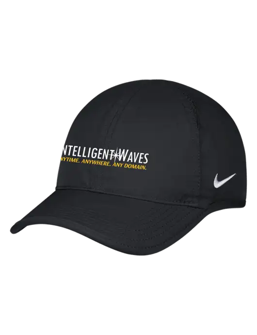 Nike Black Featherlight Cap w/Intelligent Waves Logo