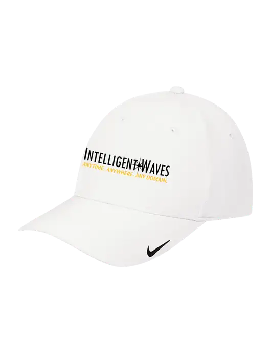 Nike White Dri-FIT Legacy Cap w/Intelligent Waves Logo