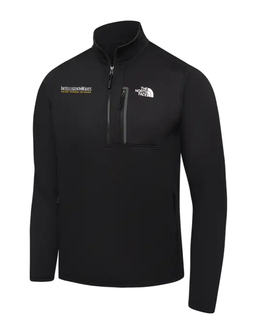 The North Face Black Skyline 1/2-Zip Fleece w/Intelligent Waves Logo