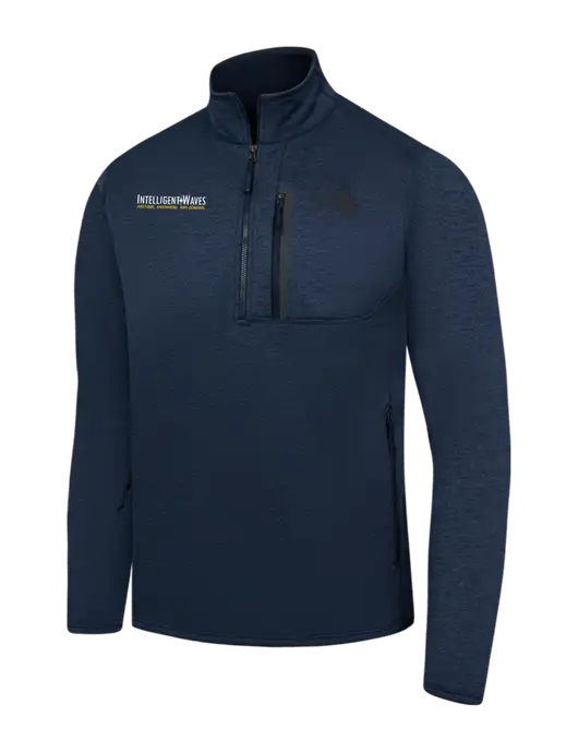 The North Face Navy Heather Skyline 1/2-Zip Fleece w/Intelligent Waves Logo