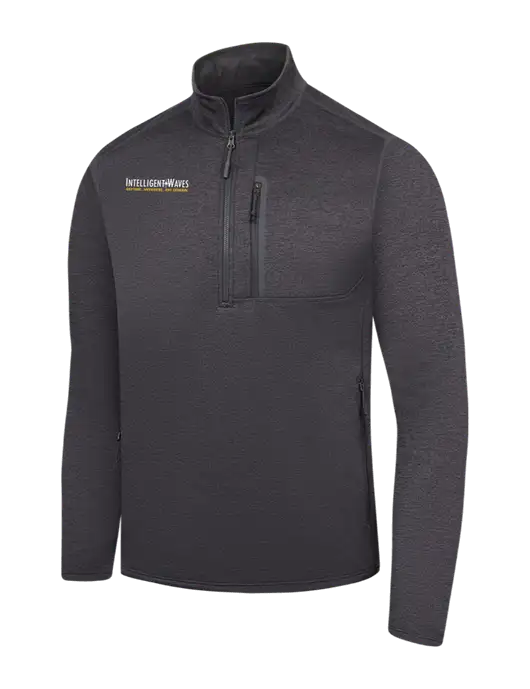 The North Face Dark Grey Heather Skyline 1/2-Zip Fleece w/Intelligent Waves Logo
