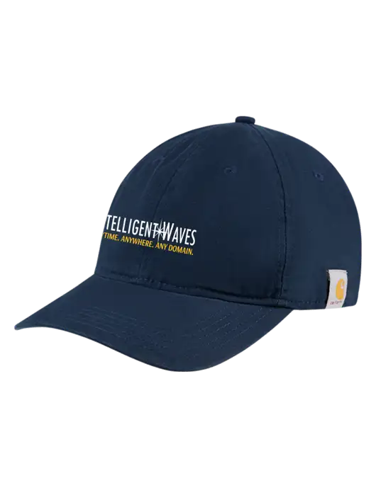 Carhartt Navy Cotton Canvas Cap w/Intelligent Waves Logo