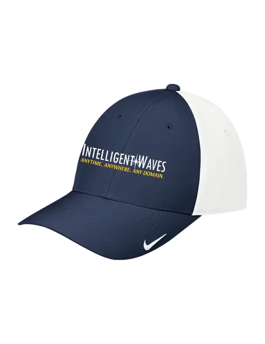 Nike Navy/White Dri-FIT Legacy Cap w/Intelligent Waves Logo
