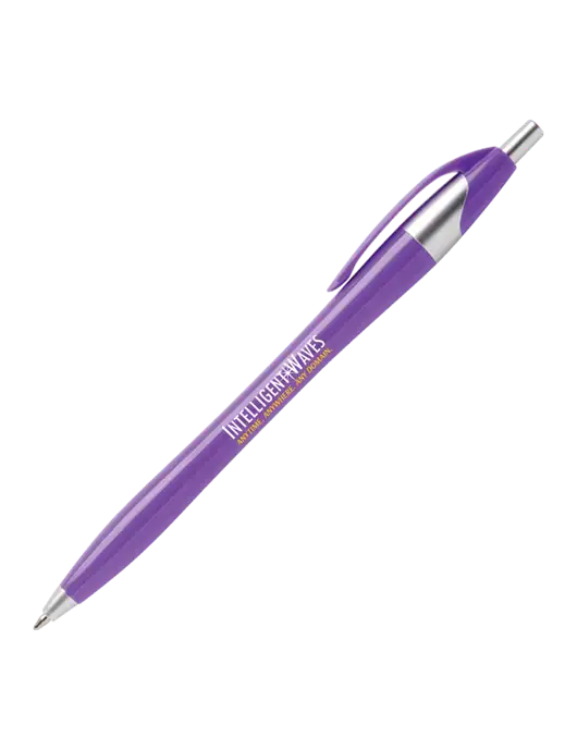 Novella Purple Platinum Pen - Blue Ink w/Intelligent Waves Logo