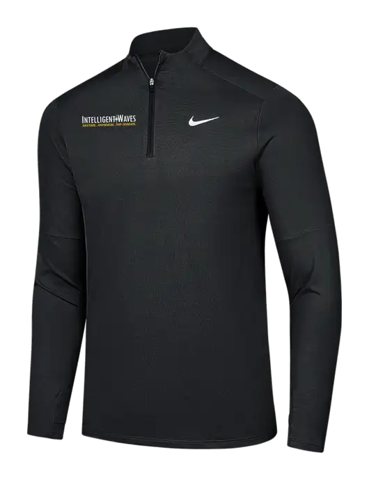 Nike Black Dri-FIT Element 1/2-Zip Pullover w/Intelligent Waves Logo