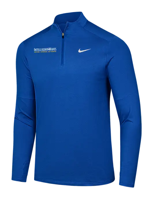Nike Royal Dri-FIT Element 1/2-Zip Pullover w/Intelligent Waves Logo