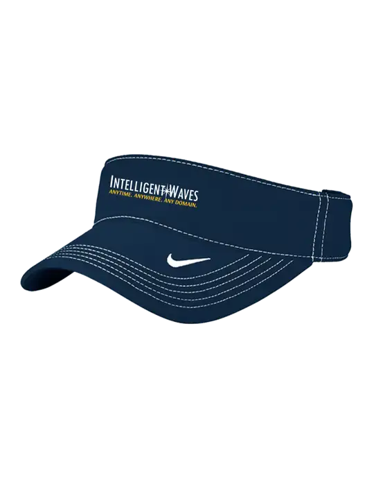 Nike Navy Dri-FIT Ace Visor w/Intelligent Waves Logo