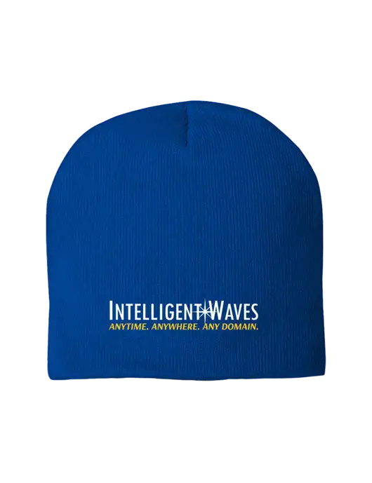 Solid Royal Element Knit Beanie w/Intelligent Waves Logo